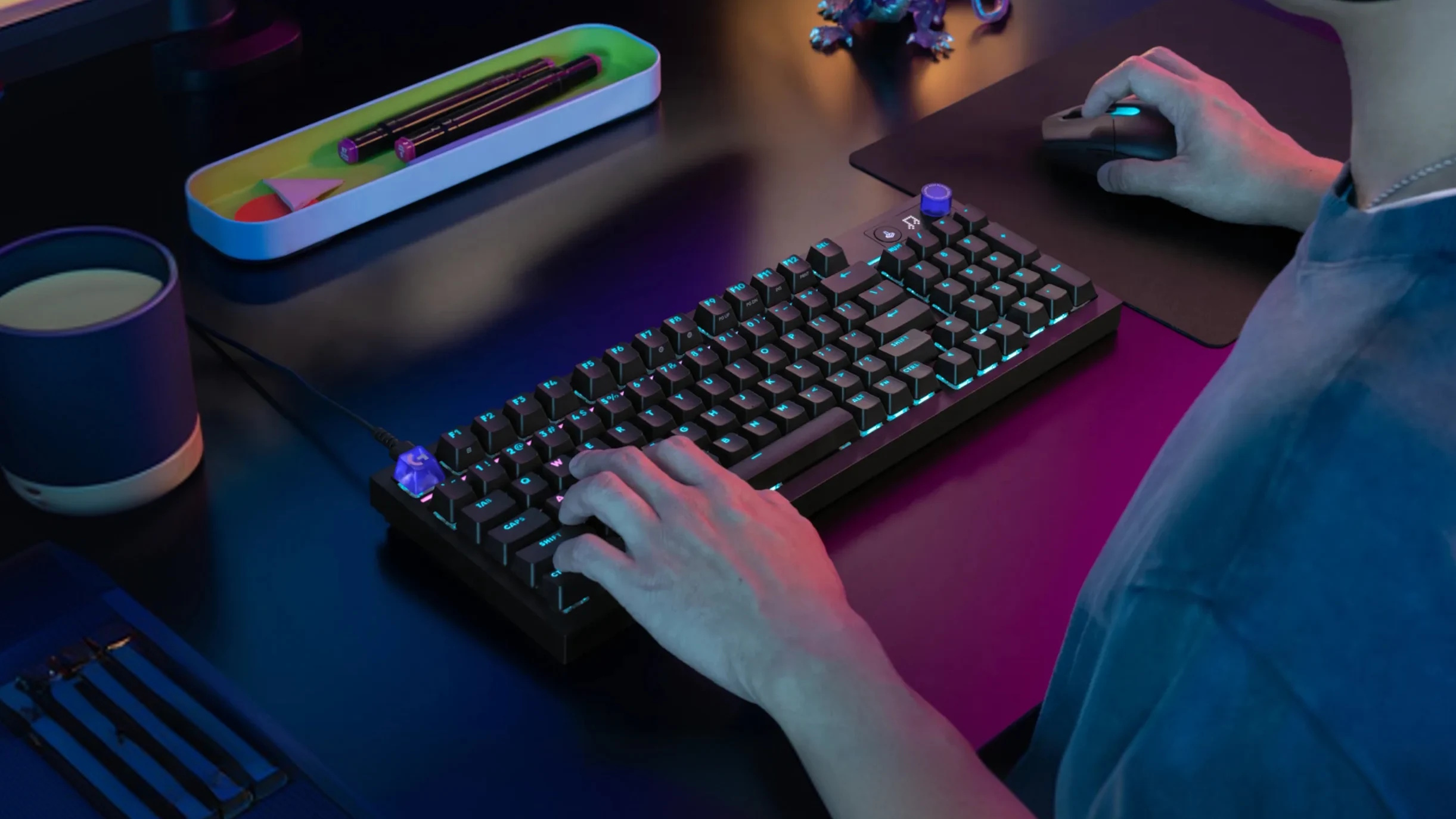 Logitech G316 X 98 keyboard, black colorway with backlit keys