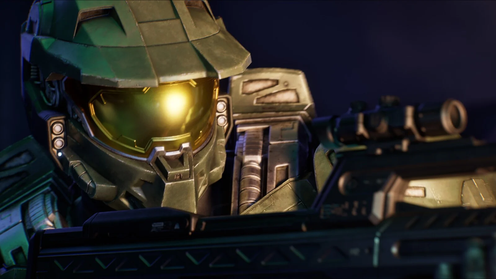 Master Chief with the battle rifle in Halo: Campaign Evolved, which lands on Game Pass day one