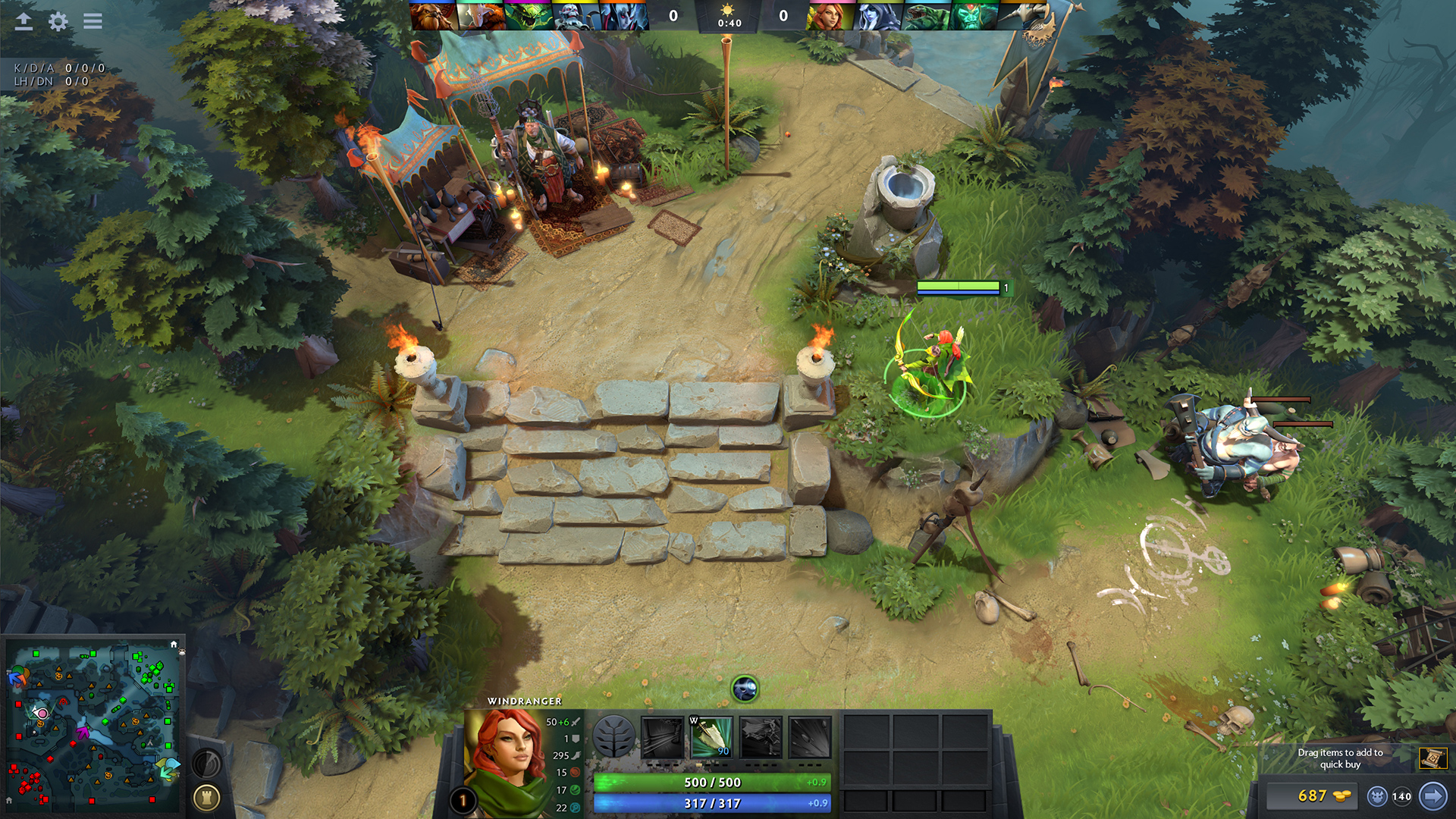Dota 2’s map at night, where the recalibrated ladder now sends everyone back to prove it